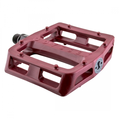 PEDALS ODY MX GRANDSTAND PC 9/16 MAROON 
